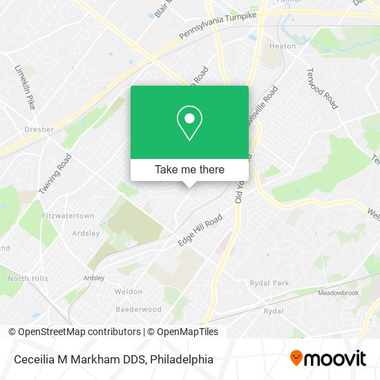 Ceceilia M Markham DDS map