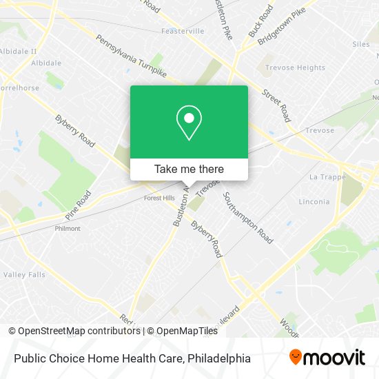 Public Choice Home Health Care map