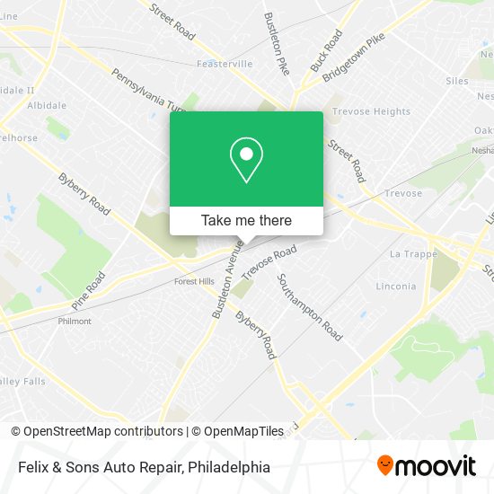 Mapa de Felix & Sons Auto Repair