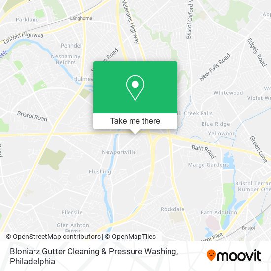 Bloniarz Gutter Cleaning & Pressure Washing map