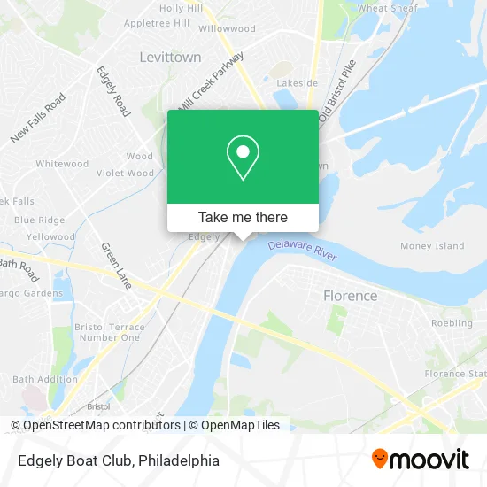 Edgely Boat Club map