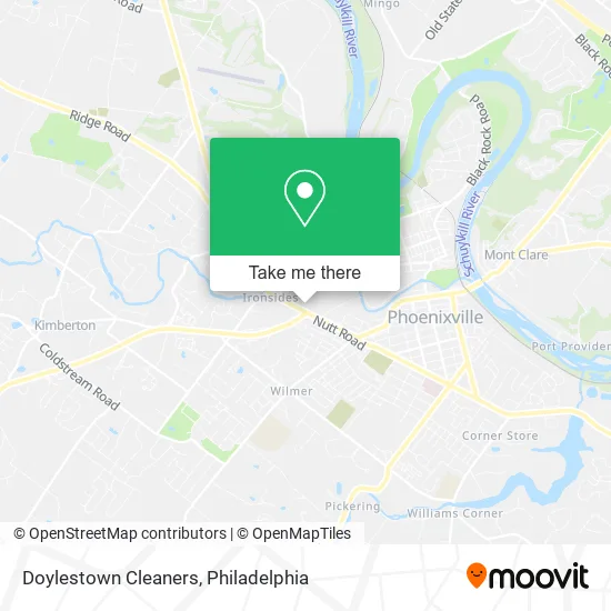 Doylestown Cleaners map