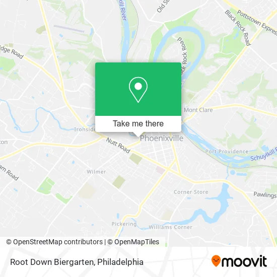 Root Down Biergarten map