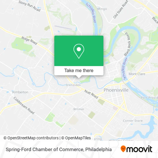 Spring-Ford Chamber of Commerce map