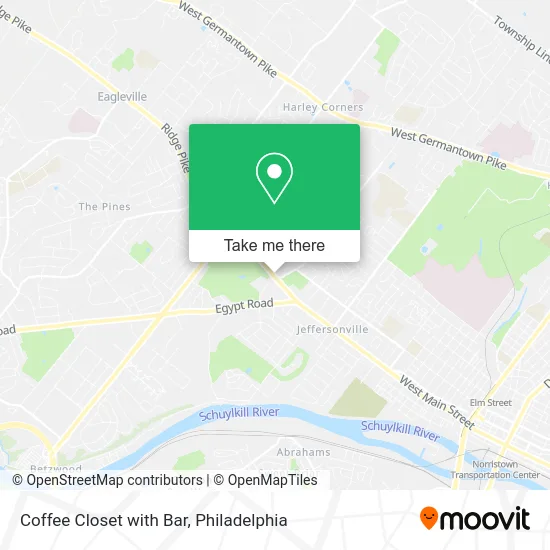 Coffee Closet with Bar map