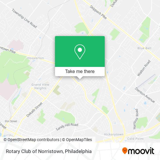 Mapa de Rotary Club of Norristown