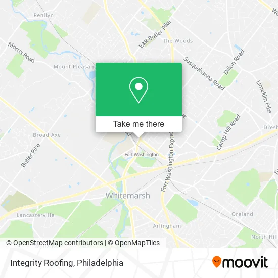 Integrity Roofing map