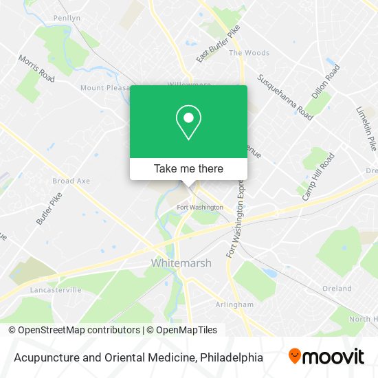 Acupuncture and Oriental Medicine map