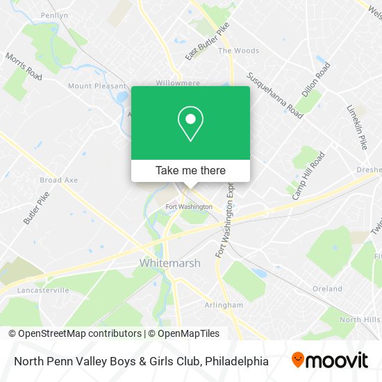 Mapa de North Penn Valley Boys & Girls Club