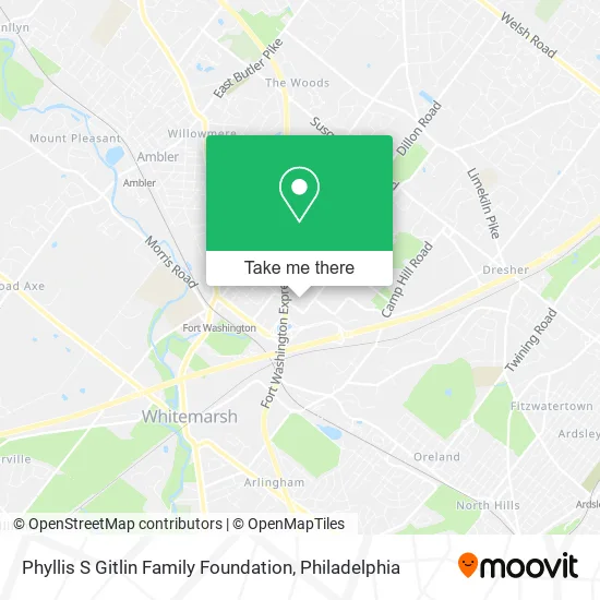 Phyllis S Gitlin Family Foundation map