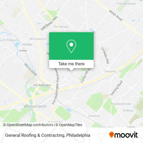 General Roofing & Contracting map