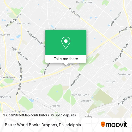 Better World Books Dropbox map