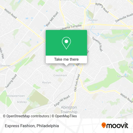 Express Fashion map