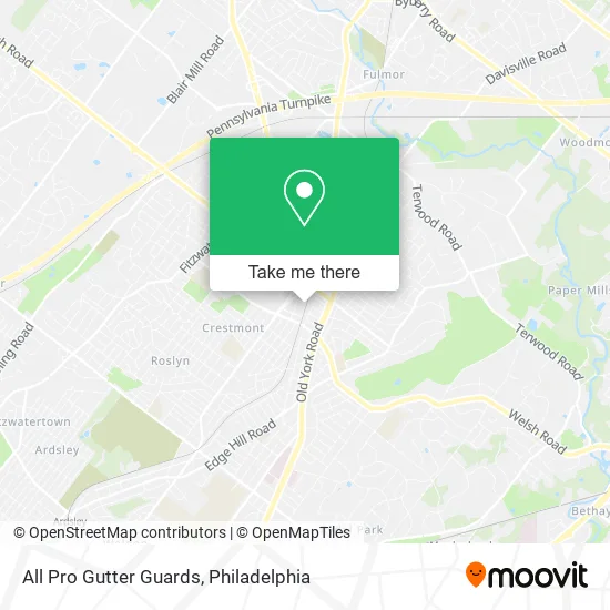 All Pro Gutter Guards map