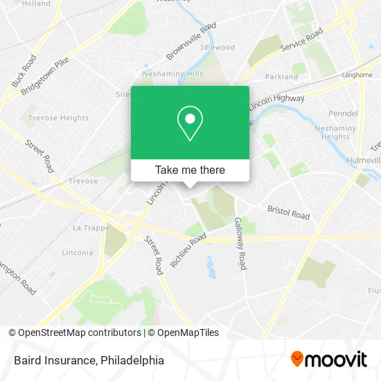 Mapa de Baird Insurance