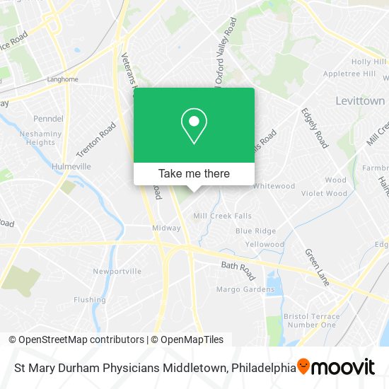 St Mary Durham Physicians Middletown map