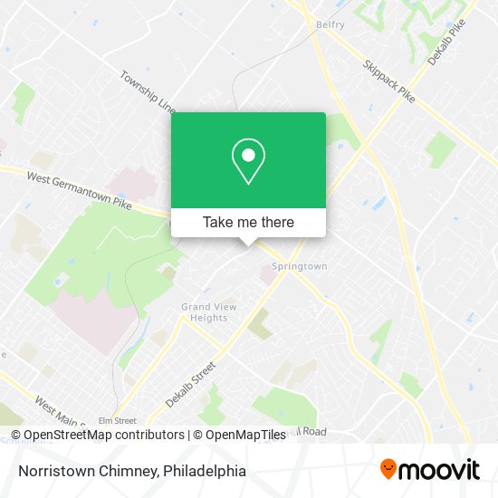 Mapa de Norristown Chimney