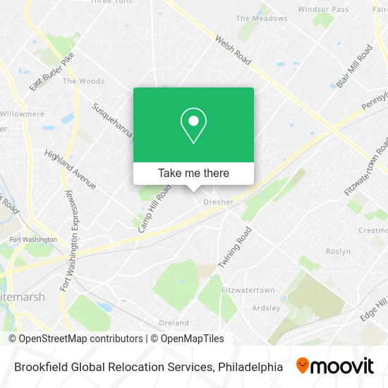 Brookfield Global Relocation Services map