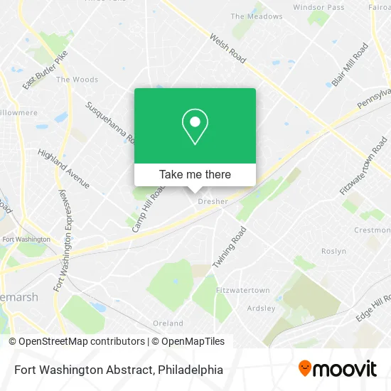 Fort Washington Abstract map