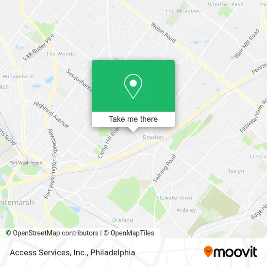 Access Services, Inc. map