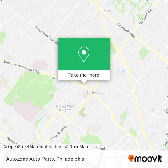 Autozone Auto Parts map
