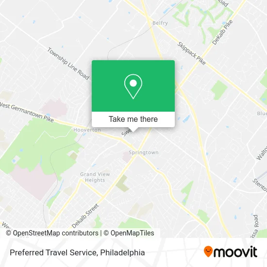 Preferred Travel Service map