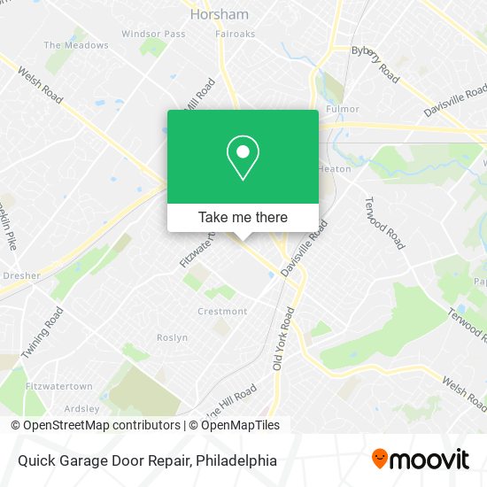 Mapa de Quick Garage Door Repair