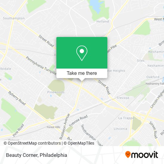 Mapa de Beauty Corner