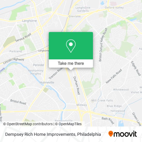 Dempsey Rich Home Improvements map