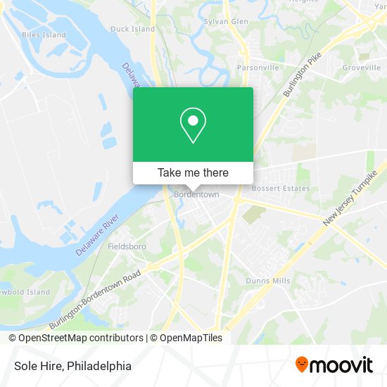 Sole Hire map