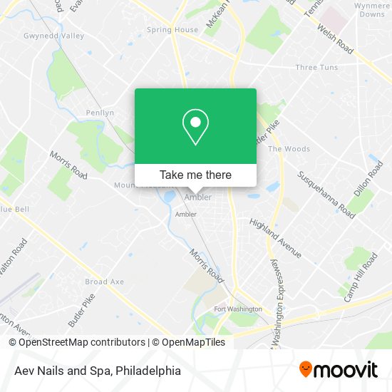 Aev Nails and Spa map