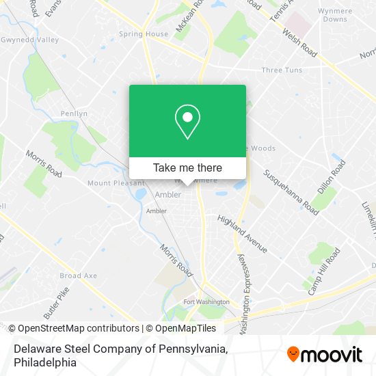 Mapa de Delaware Steel Company of Pennsylvania