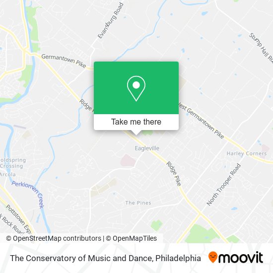 The Conservatory of Music and Dance map