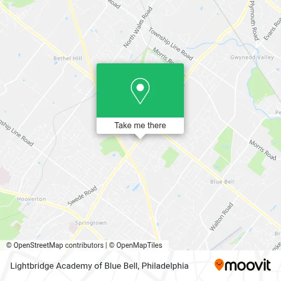 Lightbridge Academy of Blue Bell map