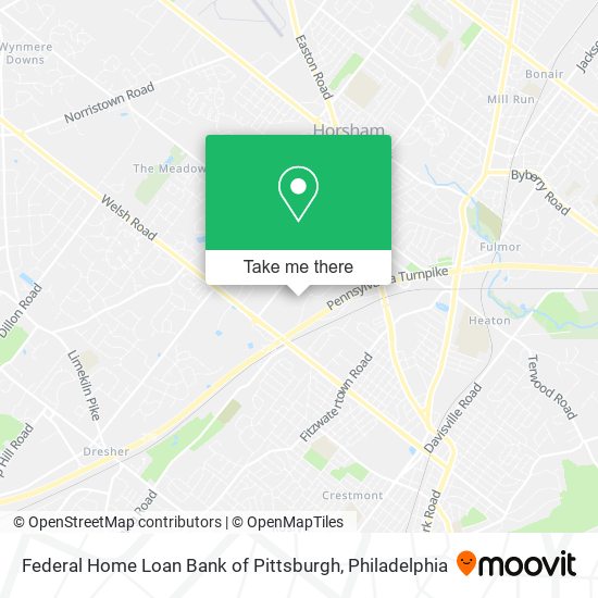 Mapa de Federal Home Loan Bank of Pittsburgh