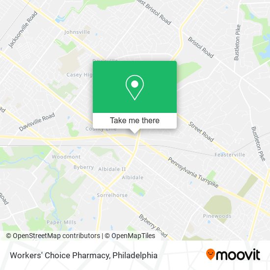 Mapa de Workers' Choice Pharmacy