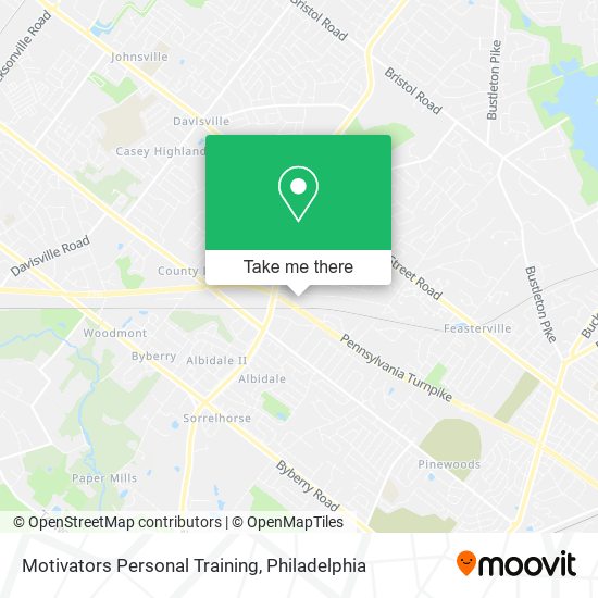 Motivators Personal Training map