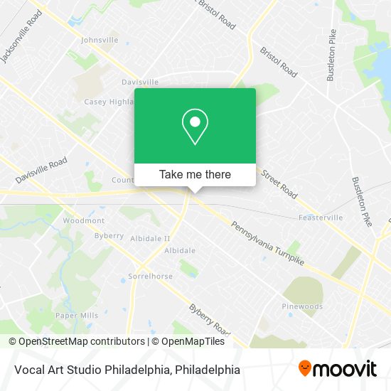 Mapa de Vocal Art Studio Philadelphia