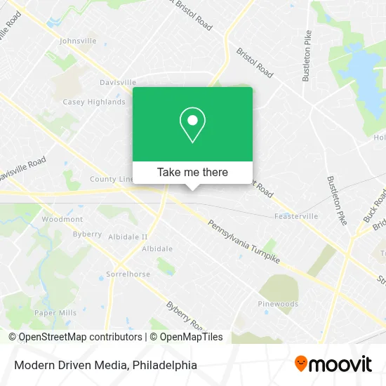 Modern Driven Media map
