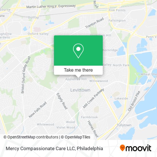 Mapa de Mercy Compassionate Care LLC