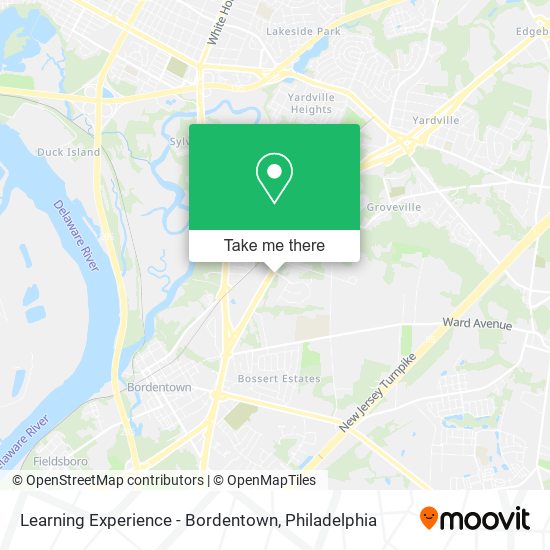 Mapa de Learning Experience - Bordentown