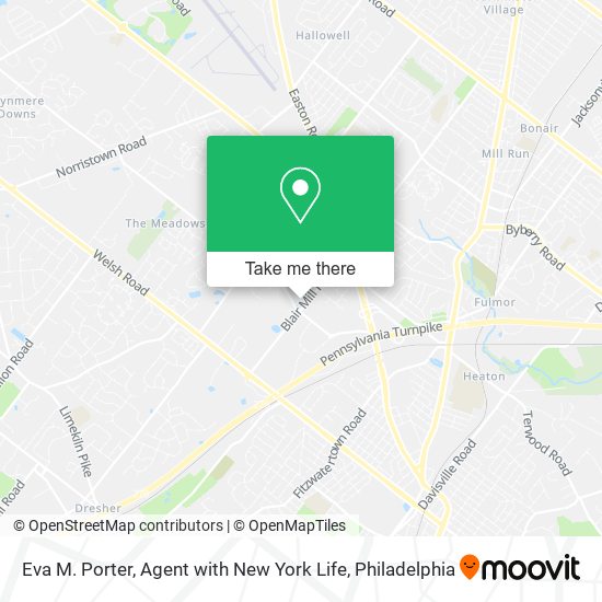 Eva M. Porter, Agent with New York Life map