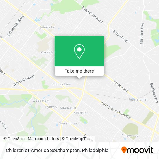 Children of America Southampton map