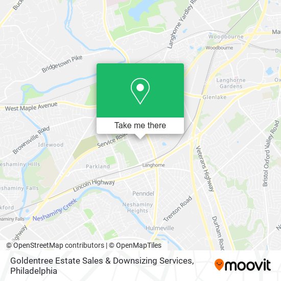 Mapa de Goldentree Estate Sales & Downsizing Services