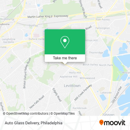 Auto Glass Delivery map