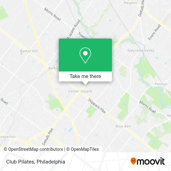 Club Pilates map