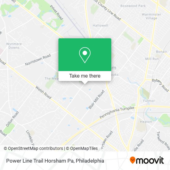 Mapa de Power Line Trail Horsham Pa