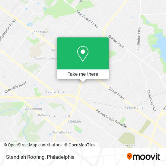 Standish Roofing map