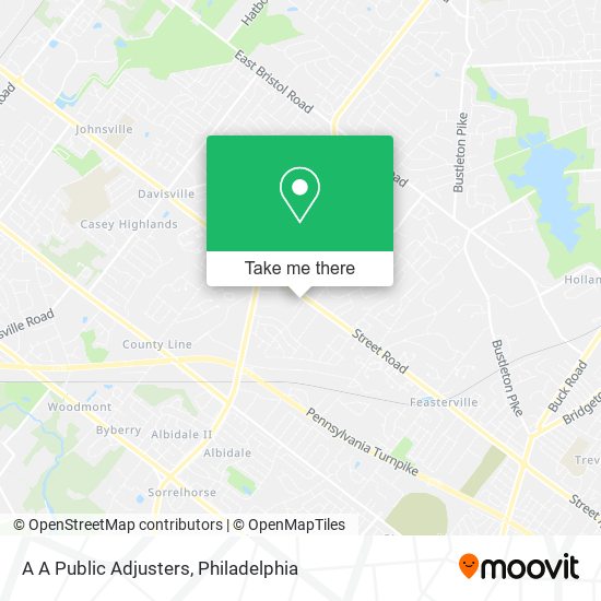 A A Public Adjusters map