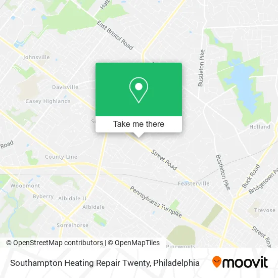 Southampton Heating Repair Twenty map